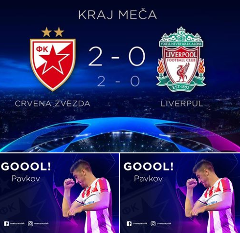 Meglepetés a Bajnokok Ligájában: Liverpool kikapott Belgrádban